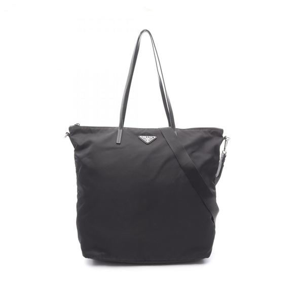 PRADA Black Leather Tote Bag - Picture 1 of 12